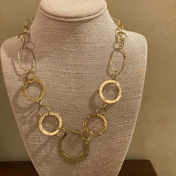 Ippolita Jewelry - IPPOLITA HAMMERED NECKLACE, 18k gold